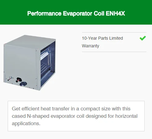 performance evaporator coil enh4x