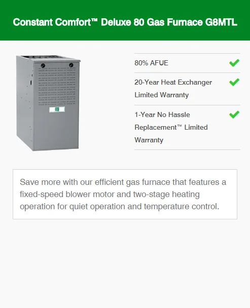 constant comfort deluxe 80 gas furnace g8mtl